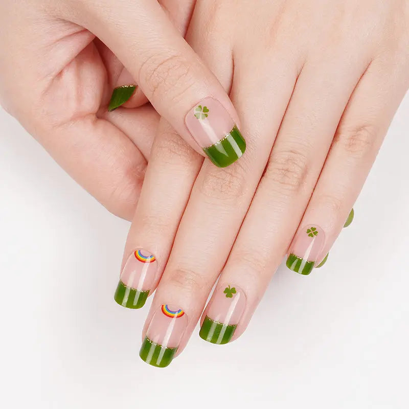Clover Art Strips French Gel Stickers — Semi-Cured Gel Nail Wraps