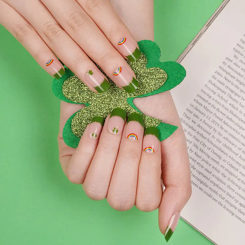 Clover Art Strips French Gel Stickers — Semi-Cured Gel Nail Wraps