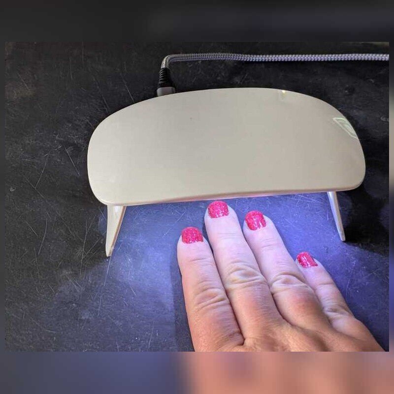 Poppet Gels LED nail lamp curing gel nails